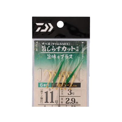 DAIWA SYOKUNIN FUNESABIKI AMINO AJI MEBARU 6 Hooks