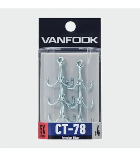 VANFOOK CT-78 Treble Hook Super Heavy Premium Silver