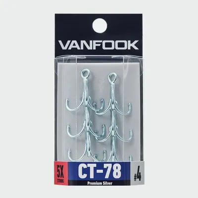 VANFOOK CT-78 Treble Hook Super Heavy Premium Silver