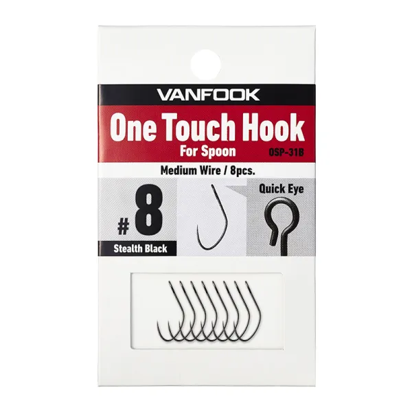 VANFOOK OSP-31B One Touch Hook For Spoon (Stealth Black)