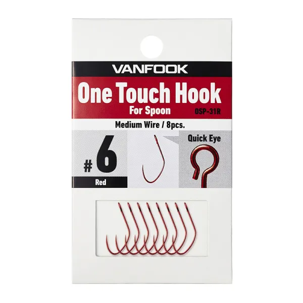 VANFOOK OSP-31R One Touch Hook For Spoon (RED)