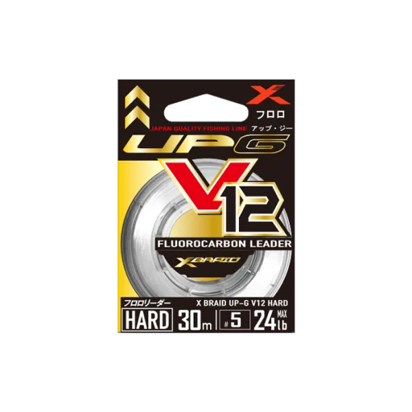 YGK X-BRAID UP-G FC Leader V12 Hard 30m